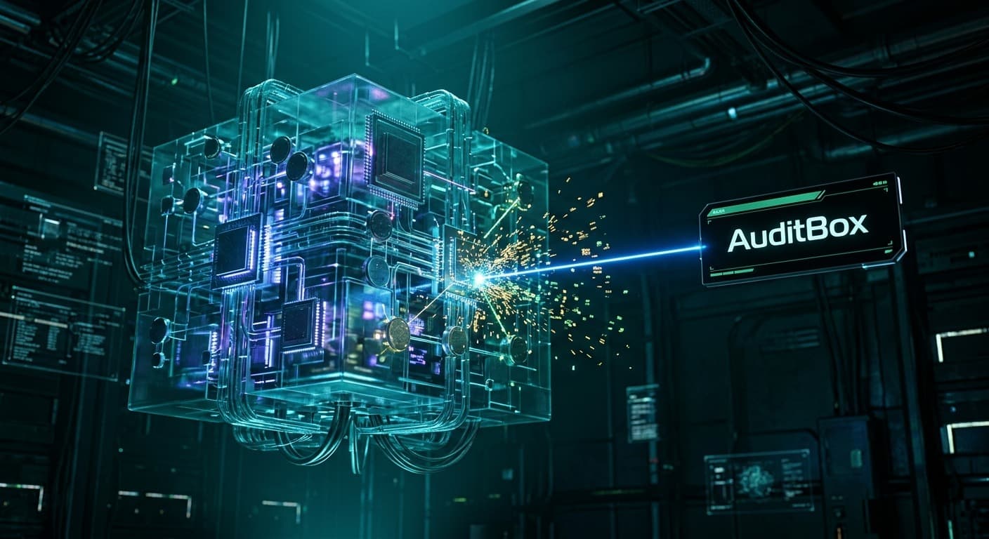The AuditBox compliance engine processing an audit